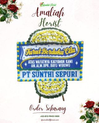 Papan Bunga Duka di Woloan Tiga